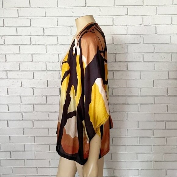 Mes Demoiselles Women’s Draped Silk Blouse - Size Small - Picture 10 of 14